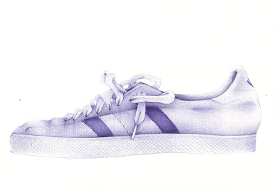 How to draw shoes from the front