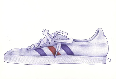 How to draw shoes from the front