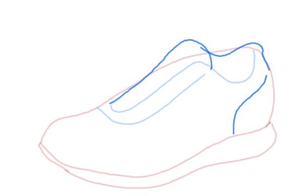 Disegna le scarpe passo dopo passo