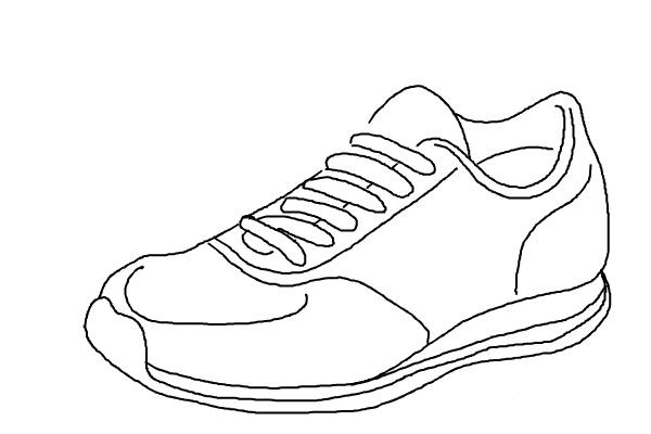 خطوة بخطوة رسم الأحذية
