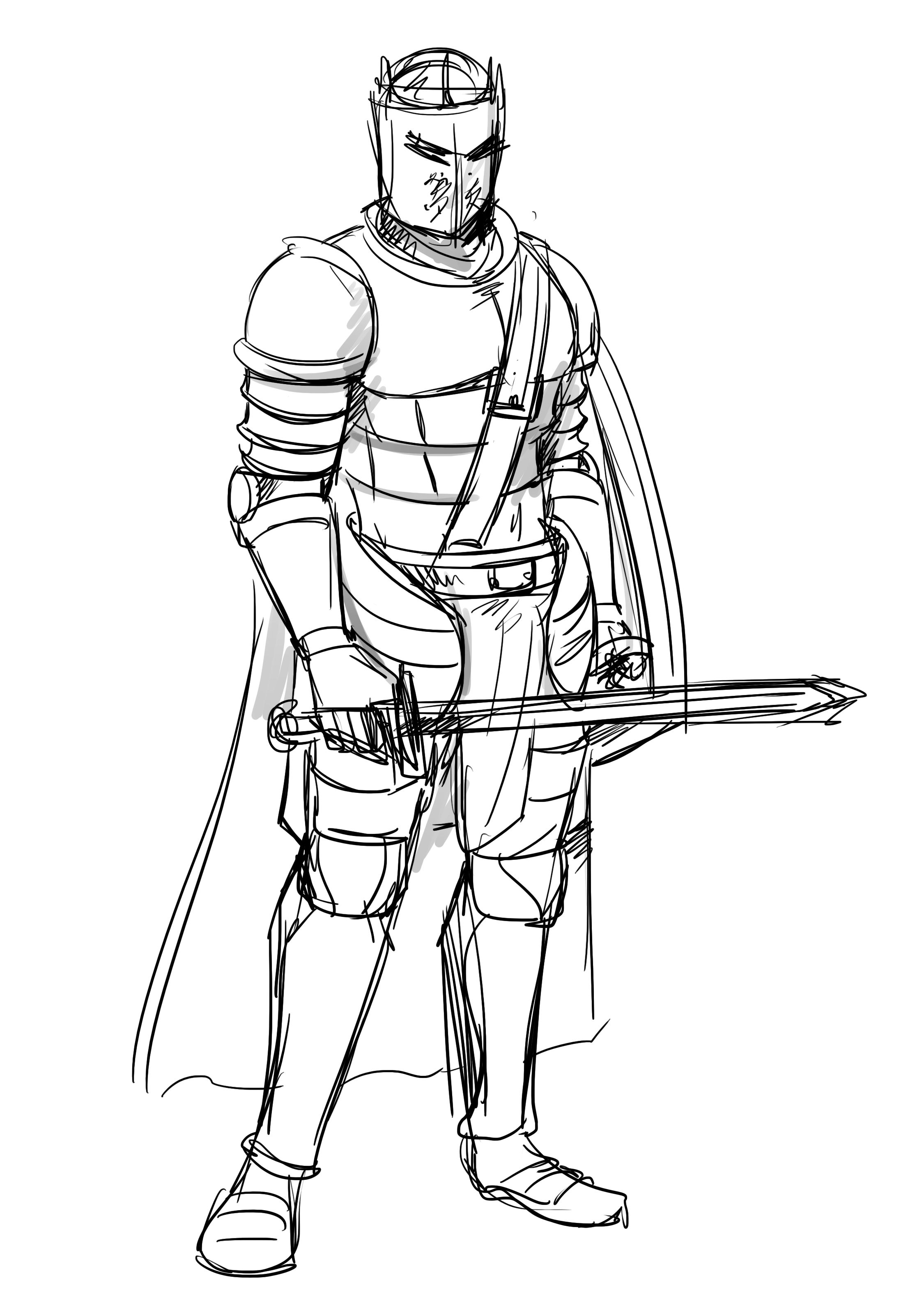 Como desenhar um cavaleiro