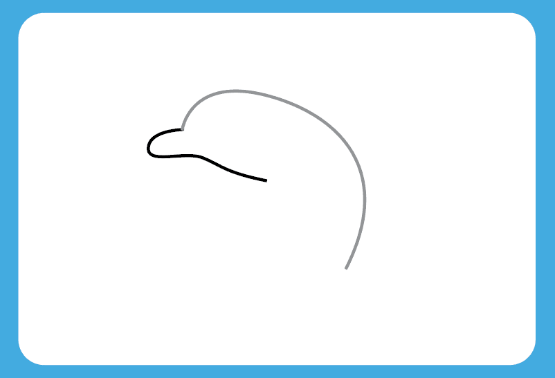 イルカを段階的に描く方法
