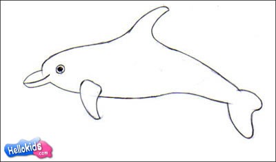 Método para dibujar un delfín mular