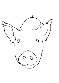 Как нарисовать голову свиньи