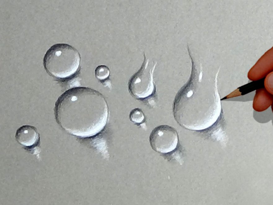 How to Draw Water Drops 