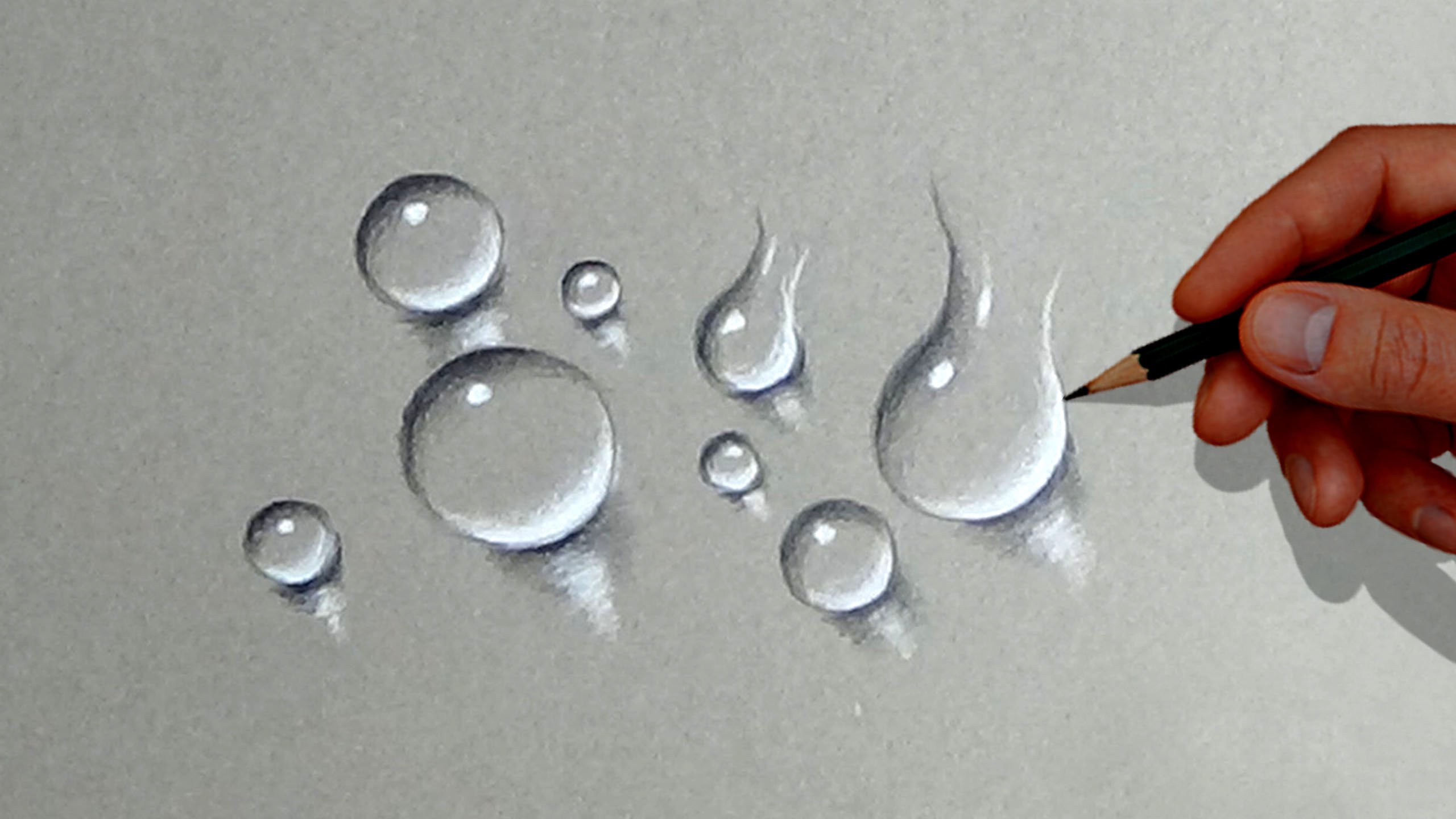 Como Desenhar Gotas de Água 
