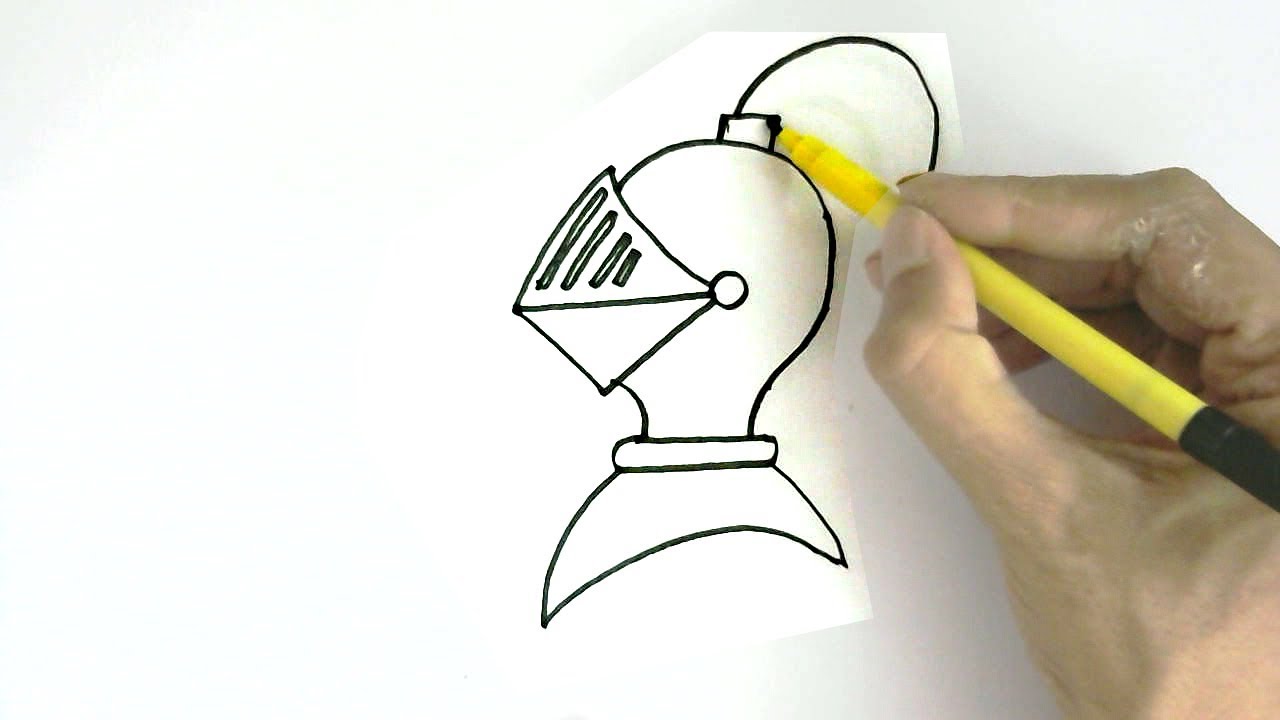 How to Draw a Knight Helmet