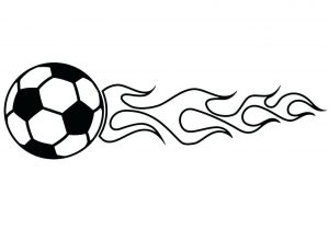 Way to Draw a Soccer Ball on Fire