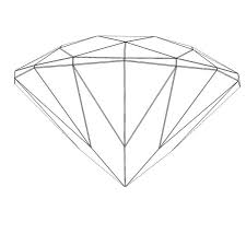Como desenhar um diamante 3D