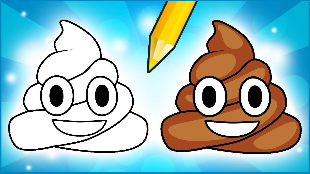 Método para desenhar um Emojis Poop