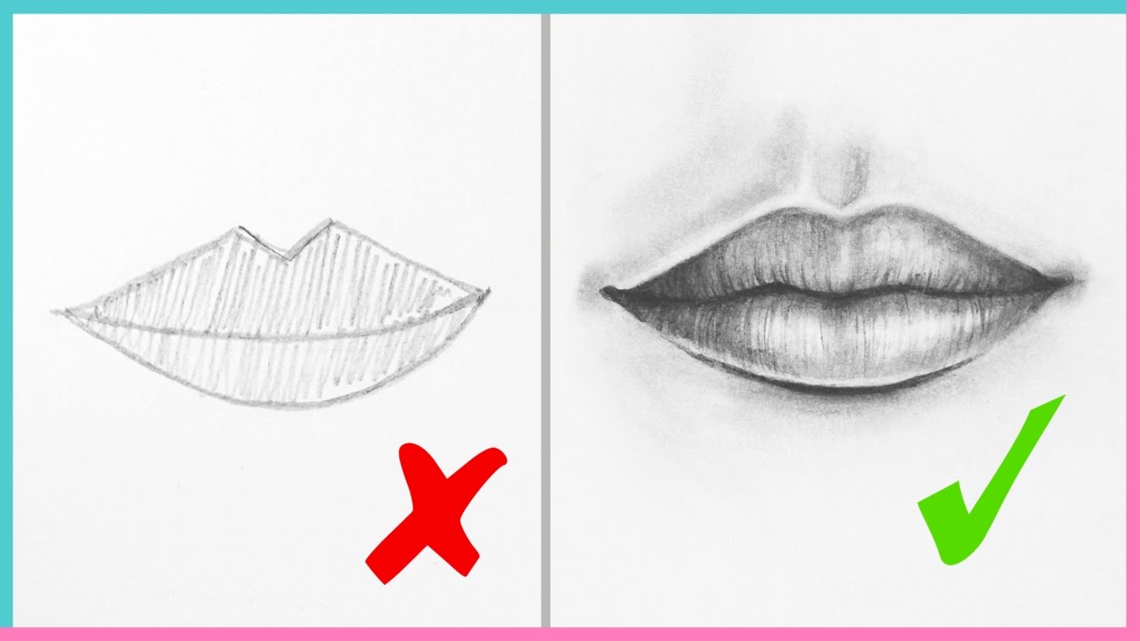 😂How to Draw Lips : Step By Step Guide😂